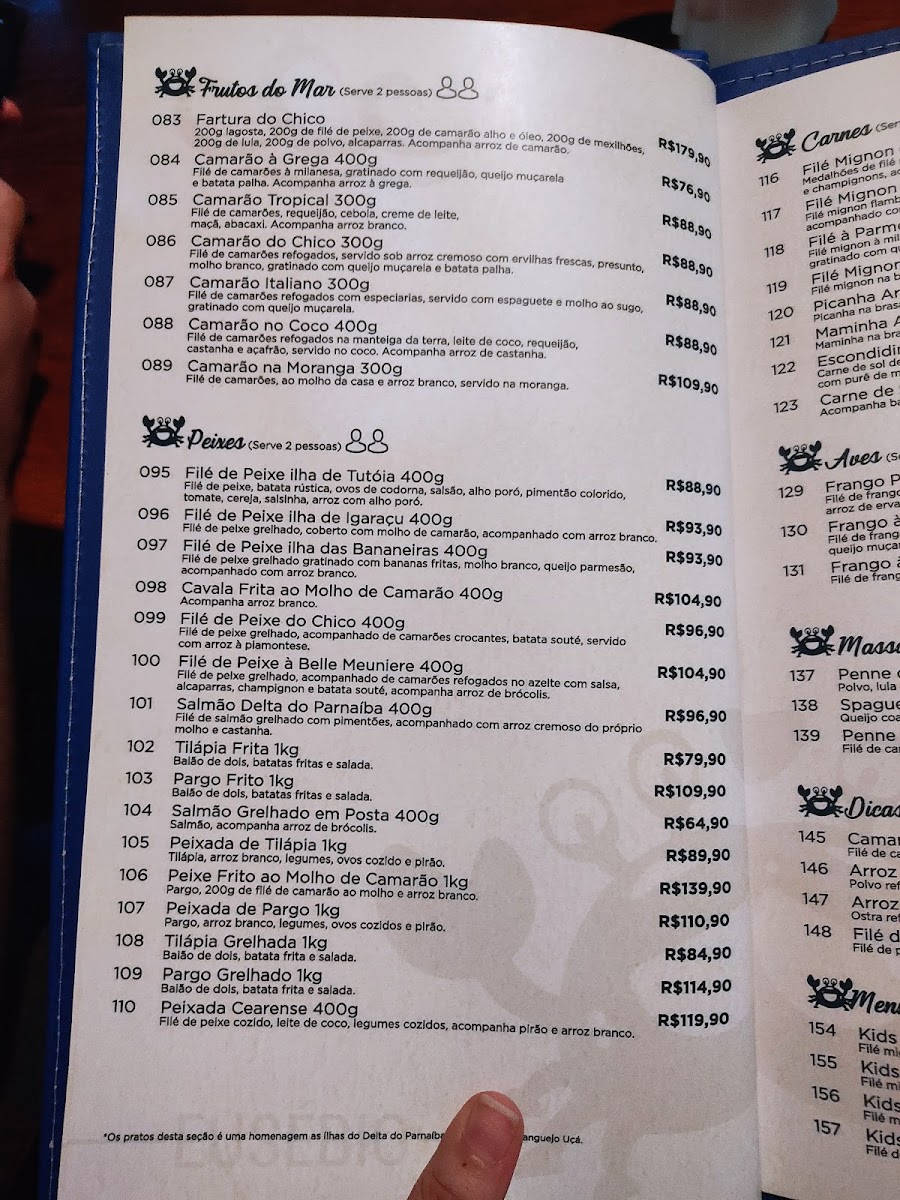 Menu Chico Do Caranguejo - Loja Eusebio-3