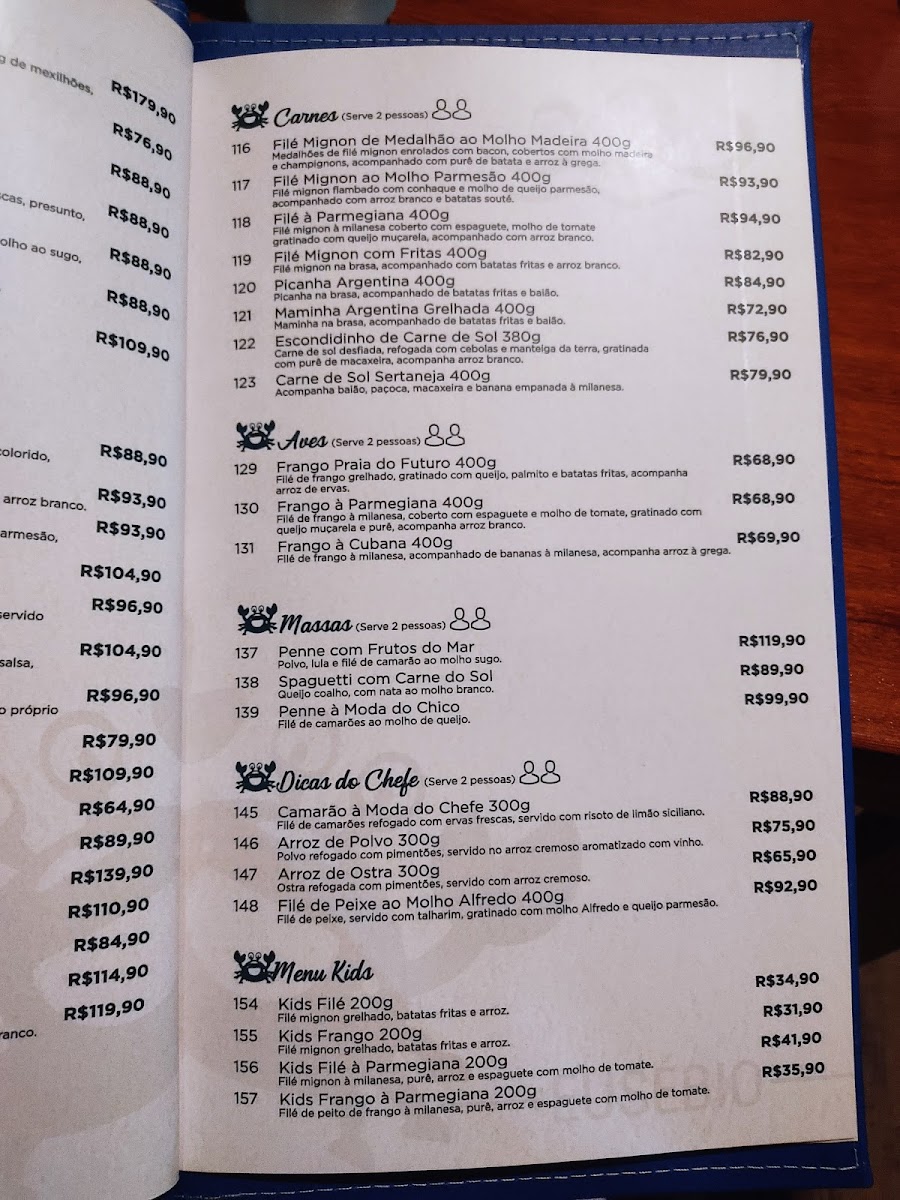 Menu Chico Do Caranguejo - Loja Eusebio-4